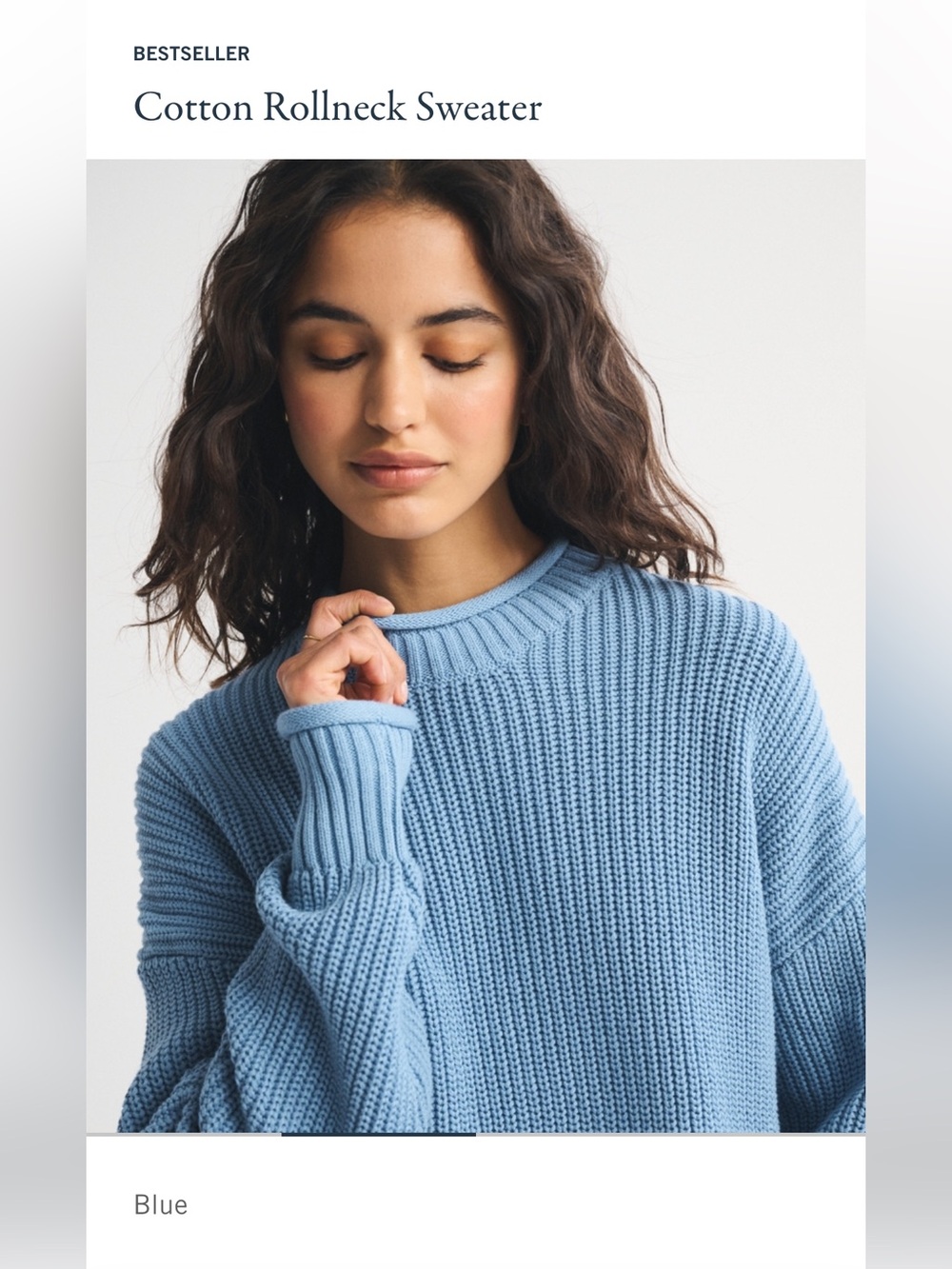 Abercrombie & Fitch Cotton roll neck sweater